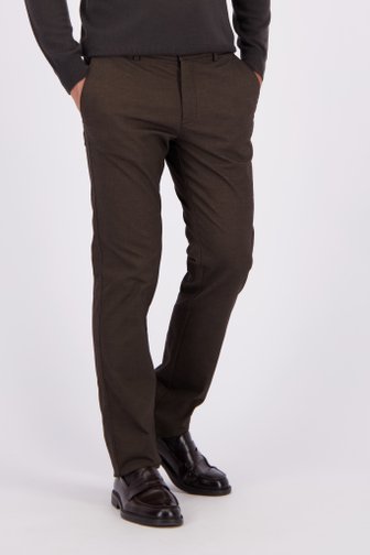 Voorkant van Bruine chino - New York - Slim fit  door Brassville voor Heren