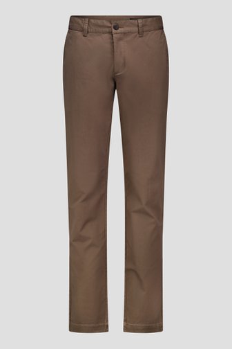 Voorkant van Bruine chino door Ravøtt voor Heren
