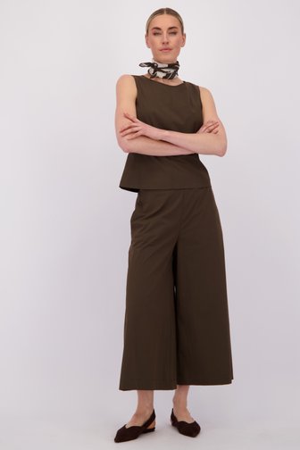 Voorkant van Bruine culotte met elastische taille door Marc O'Polo voor Dames