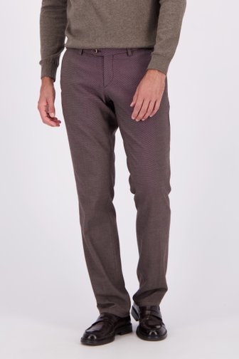 Voorkant van Bruine gemêleerde chino - Louisiana - Regular fit door Brassville voor Heren