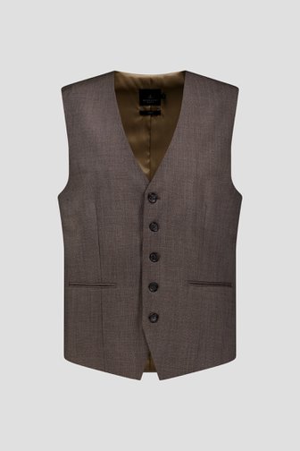 Extra foto 1 van Bruine gilet - slim fit door Dansaert Black voor Heren
