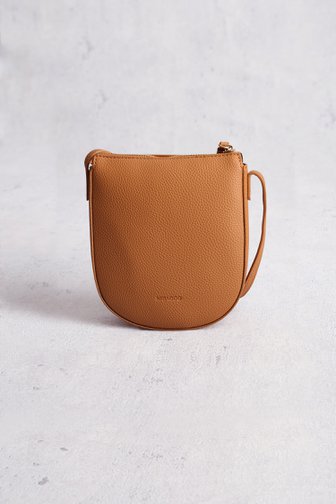 Bruine handtas met lederlook van Liberty Island voor Dames