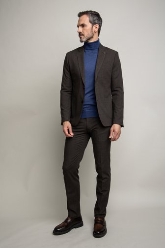 Bruine kostuumbroek - Slim fit - Schmidt