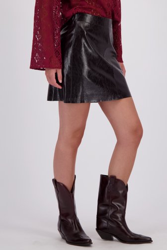 Voorkant van Bruine minirok met lederlook door JDY voor Dames