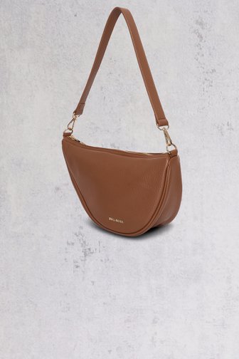Bruine moonbag-handtas met leatherlook van Bulaggi voor Dames