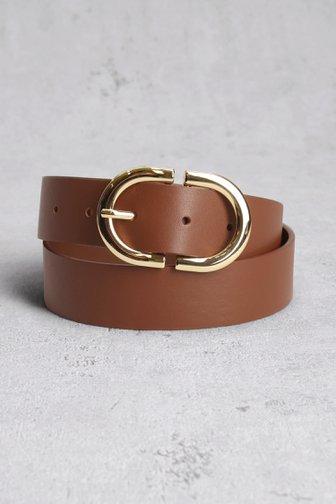 Bruine riem met gouden gesp van D'Auvry voor Dames