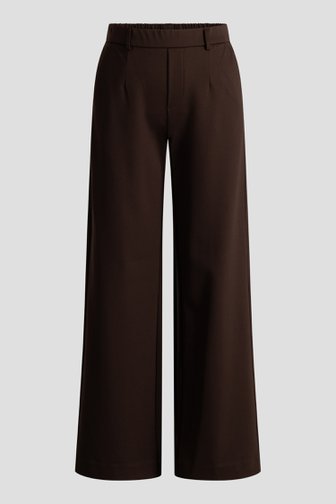 Productfoto 1 van Bruine wijde broek met elastische taille door Yest Curve voor Dames
