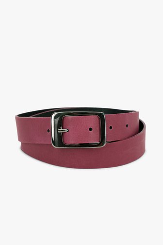 D'Auvry Burgundy riem met donkere gesp