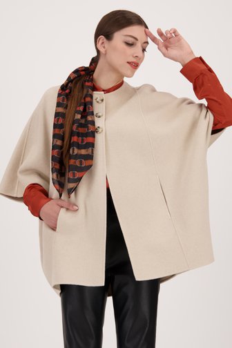 Cape beige en laine de D'Auvry pour Femmes