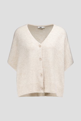 Le devant de Cardigan beige surdimensionné de Louise pour Femmes