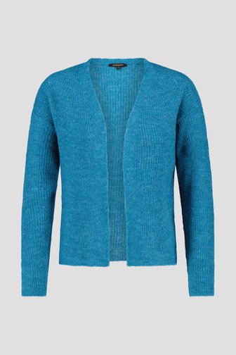 Cardigan bleu, avec laine de More & More pour Femmes
