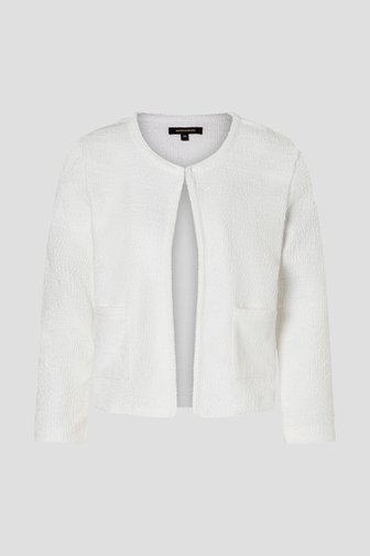 Cardigan bouclé écru de More & More pour Femmes