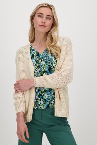 Cardigan écru sans boutons, female, Marque: Libelle