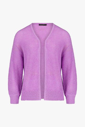 Cardigan en tricot mauve de Claude Arielle pour Femmes