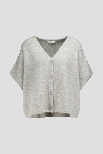 Le devant de Cardigan gris oversize de Louise pour Femmes