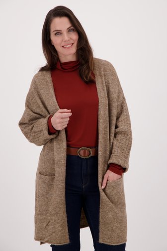Cardigan marron de Fransa pour Femmes