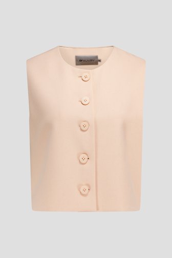 Cardigan sans manches rose saumon  de D'Auvry pour Femmes