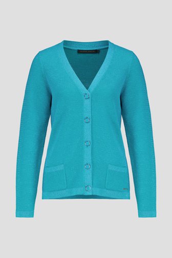 Cardigan turquoise scintillant de Claude Arielle pour Femmes