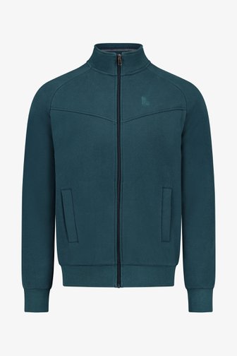 Cardigan vert bleu de Liberty Island homewear pour Hommes