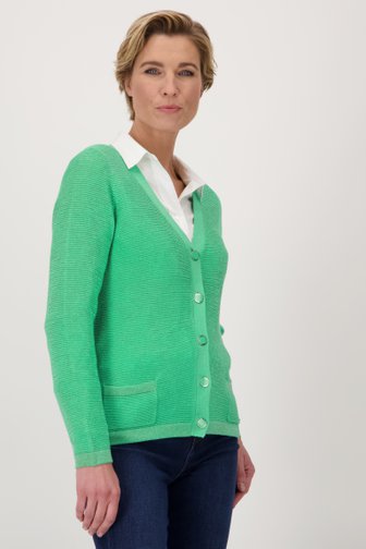Cardigan vert scintillant de Claude Arielle pour Femmes