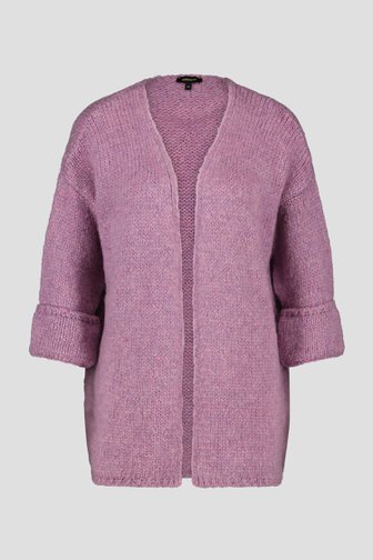 Cardigan violet clair avec laine de More & More pour Femmes