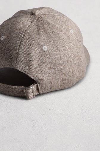Le devant de Casquette beige chinée de Liberty Island pour Hommes