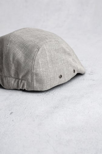 Le devant de Casquette plate gris clair chiné de Liberty Island pour Hommes