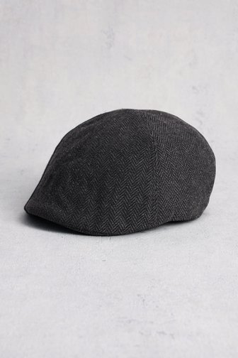 Le devant de Casquette plate gris foncé chiné de Liberty Island pour Hommes