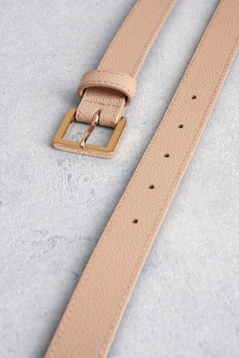 Ceinture beige avec boucle rose de D'Auvry pour Femmes
