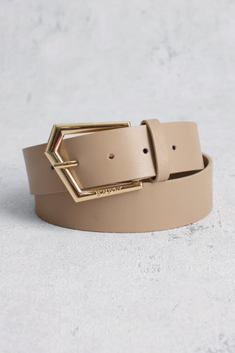 ceinture marron avec boucle dorée de D'Auvry pour Femmes