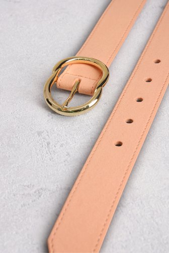 Ceinture rose avec boucle dorée de Libelle pour Femmes