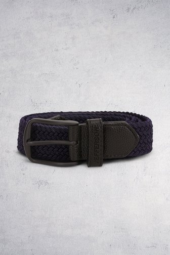 Le devant de Ceinture tressée bleu marine de Jefferson pour Hommes