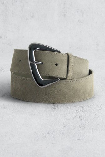 Ceinture verte aspect suédé