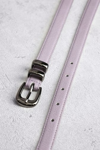 Ceinture violet clair avec boucle gris foncé de Louise pour Femmes