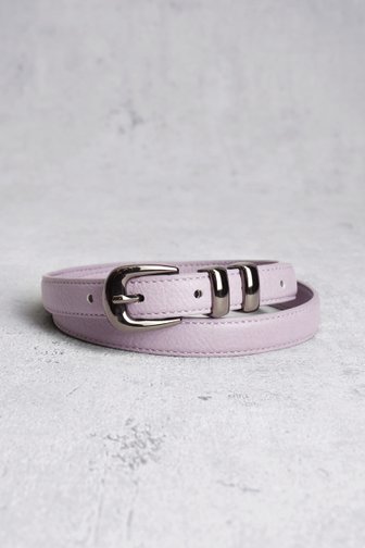 Ceinture violet clair avec boucle gris foncé de Louise pour Femmes