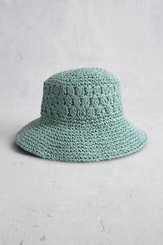 Chapeau tissé bleu clair de Modeno pour Femmes