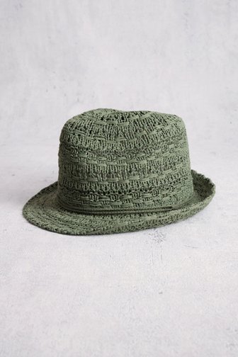 Chapeau tissé kaki de Modeno pour Femmes