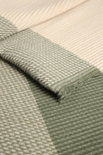 Le devant de Écharpe à carreaux en jaune et gris de Modeno pour Femmes