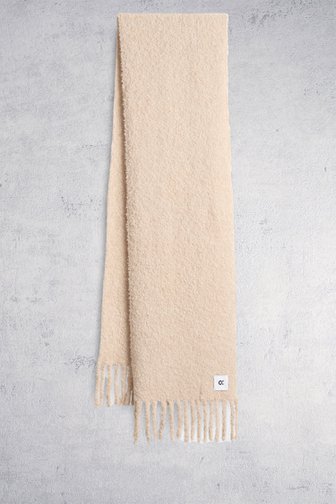 Le devant de Écharpe beige à franges de Opus pour Femmes