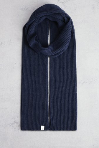 Le devant de Écharpe côtelée bleu foncé de Only & Sons pour Hommes