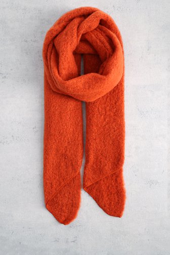 Le devant de Écharpe orange-rouge de Liberty Island pour Femmes