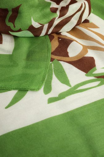 Le devant de Écharpe vert-brun de Libelle pour Femmes