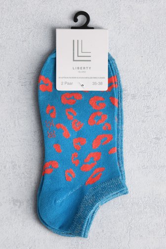 Chaussettes à paillettes et imprimé  - Set de 2 de Liberty Island pour Femmes