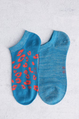 Chaussettes à paillettes et imprimé  - Set de 2 de Liberty Island pour Femmes