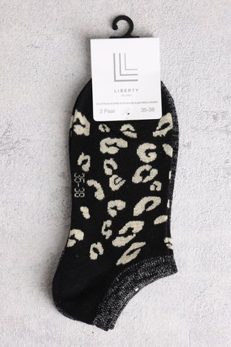 Chaussettes à paillettes et imprimé  - Set de 2 de Liberty Island pour Femmes