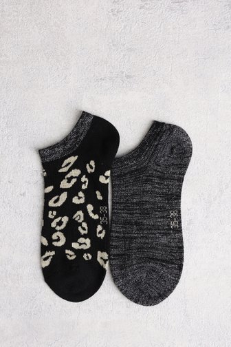 Chaussettes à paillettes et imprimé  - Set de 2 de Liberty Island pour Femmes