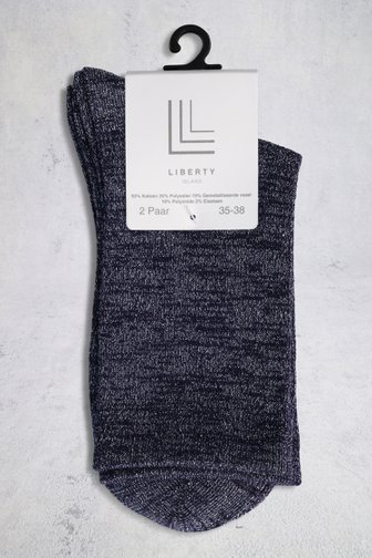Le devant de Chaussettes argentées  de Liberty Island pour Femmes