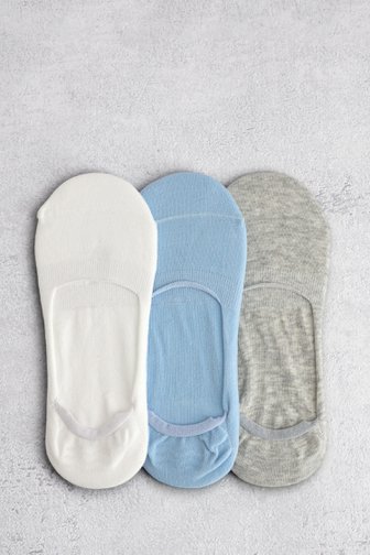 Le devant de Chaussettes ballerines - Set de 3 de Liberty Island pour Femmes