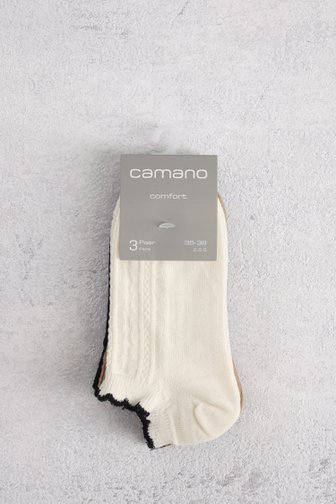 Le devant de Chaussettes basses - 3 paires de Camano pour Femmes