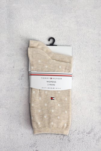 Le devant de Chaussettes beiges - Set de 2 de Tommy Hilfiger pour Femmes